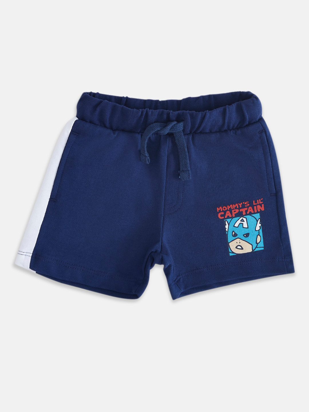 

Pantaloons Baby Boys Mid-Rise Casual Cotton Shorts, Navy blue