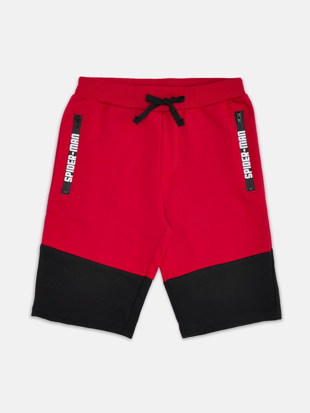 

Pantaloons Junior Boys Mide-Rise Casual Shorts, Red