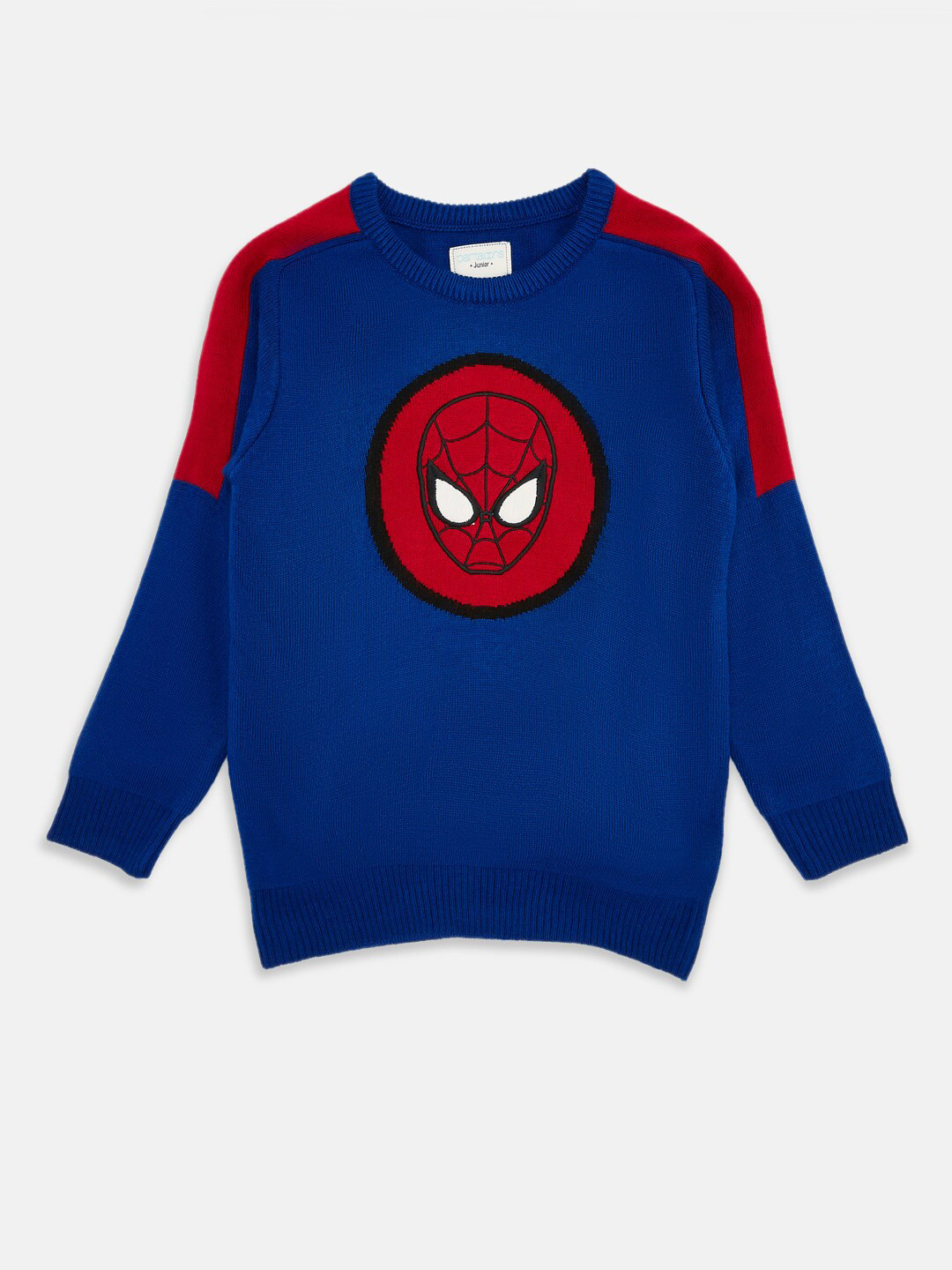 

Pantaloons Junior Boys Spider Man Printed Acrylic Pullover, Blue