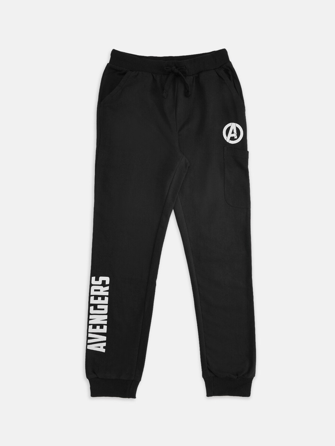

Pantaloons Junior Boys Avenger Printed Cotton Joggers, Black