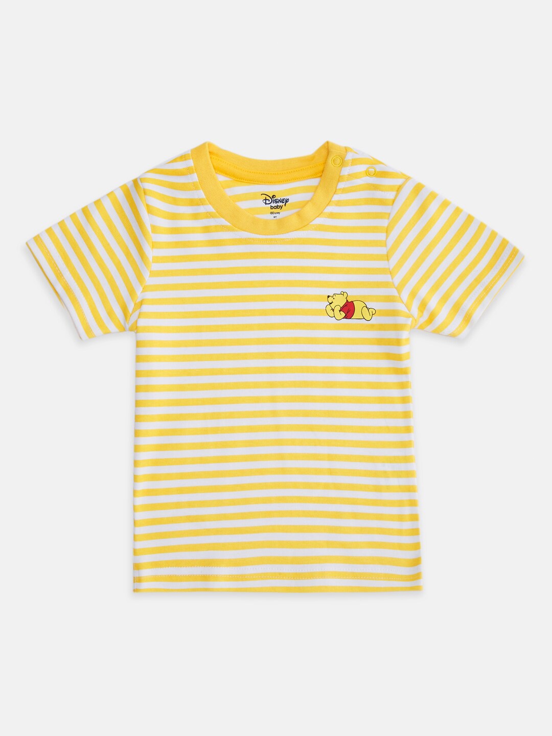 

Pantaloons Baby Boys Pack Of 2 Graphic Winnie The Pooh Printed Cotton T-Shirt, Yellow