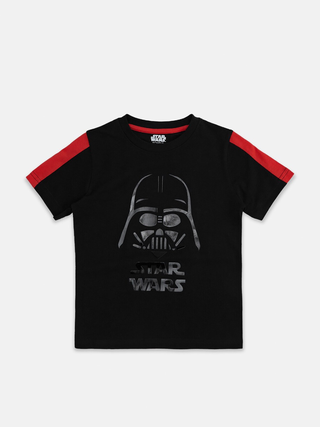 

Pantaloons Junior Boys Star Wars Printed Cotton T-shirt, Black