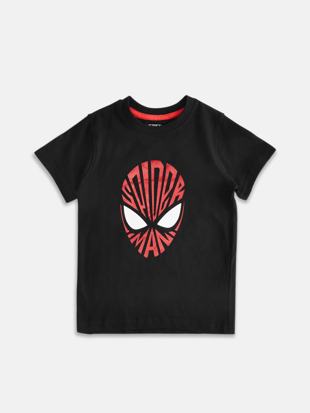 

Pantaloons Junior Boys Spider Man Printed Cotton T-shirt, Black
