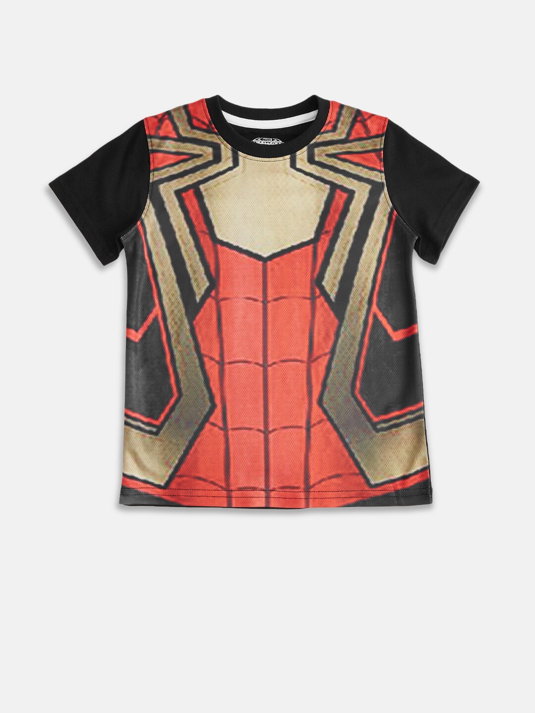 

Pantaloons Junior Boys Graphic Printed Cotton T-shirt, Black