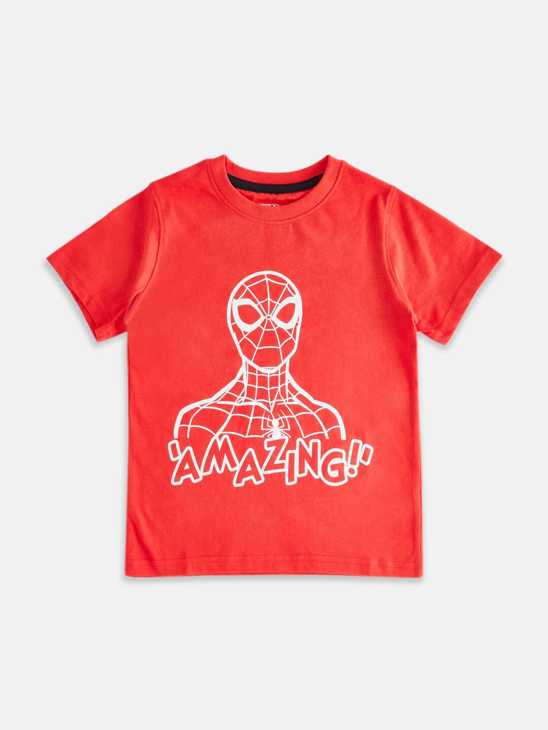 

Pantaloons Junior Boys Spider Man Printed Cotton T-shirt, Red