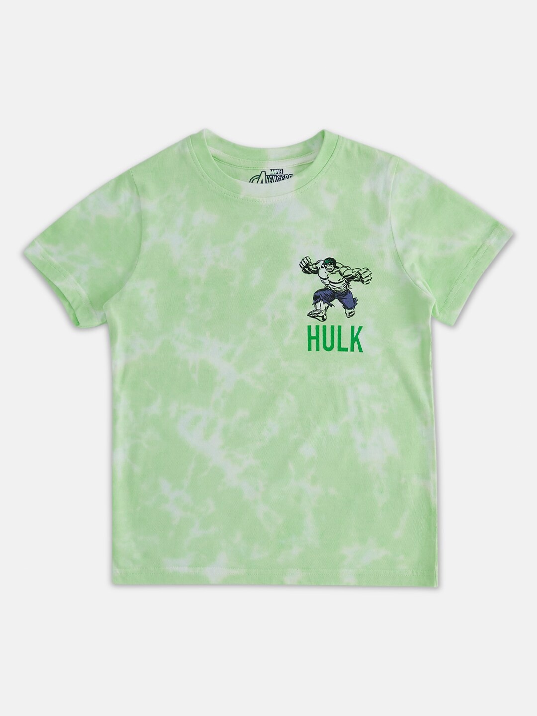 

Pantaloons Junior Boys Tie & Dye Cotton T-shirt, Green