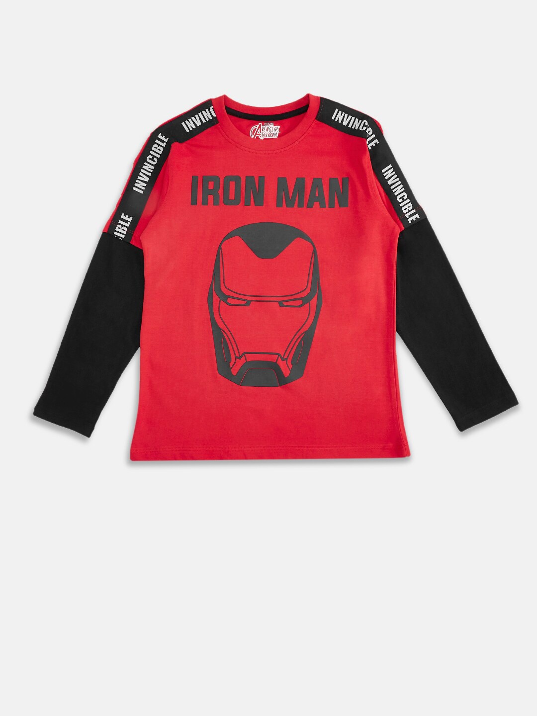 

Pantaloons Junior Boys Iron Man Printed Cotton T-shirt, Red