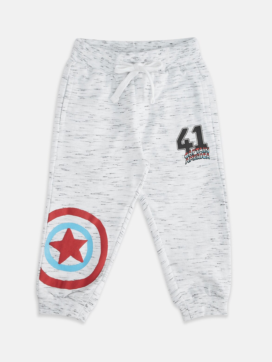 

Pantaloons Baby Boys Captain America Printed Joggers, White