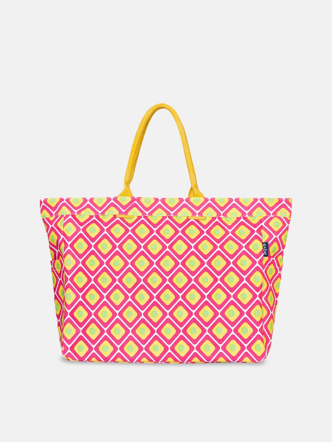 

AQVA Geometric Textured Oversized Shopper Tote Bag, Fuchsia