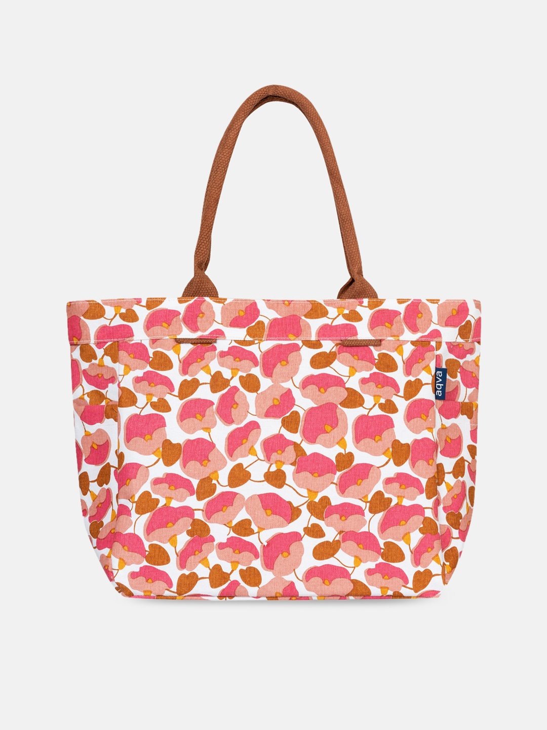 

AQVA Printed Shopper Handheld Bag, Pink
