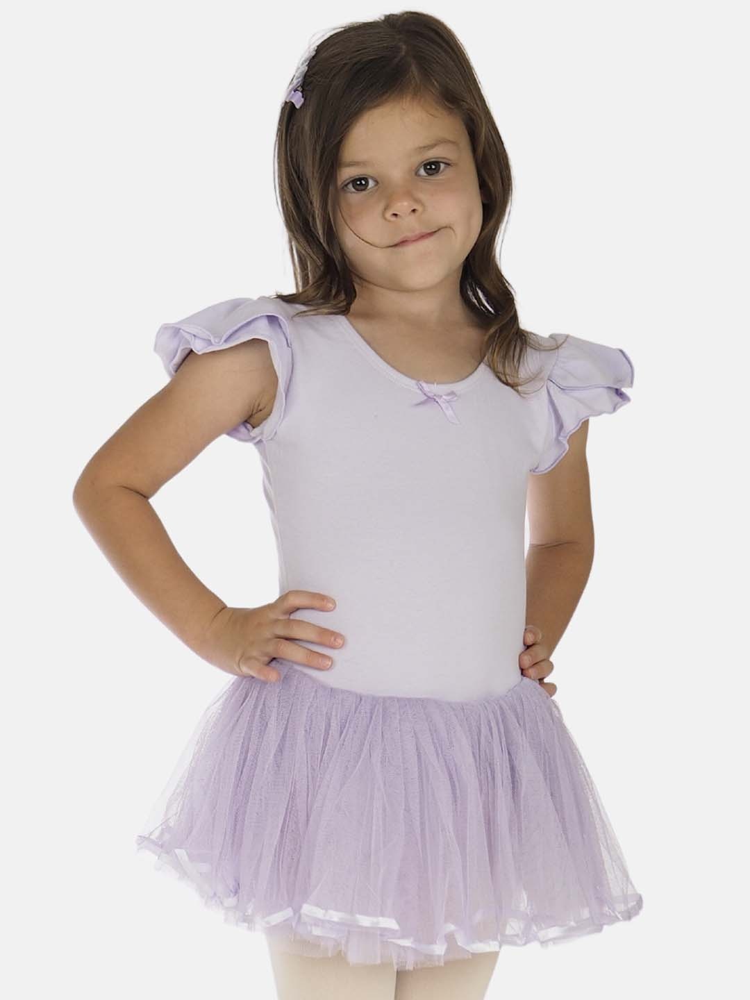 

IKAANYA Girls Ballet Leotard Bodysuit, Lavender