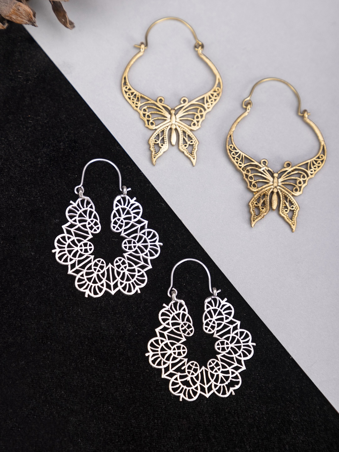 

Studio One Love Contemporary Drop Earrings, Silver