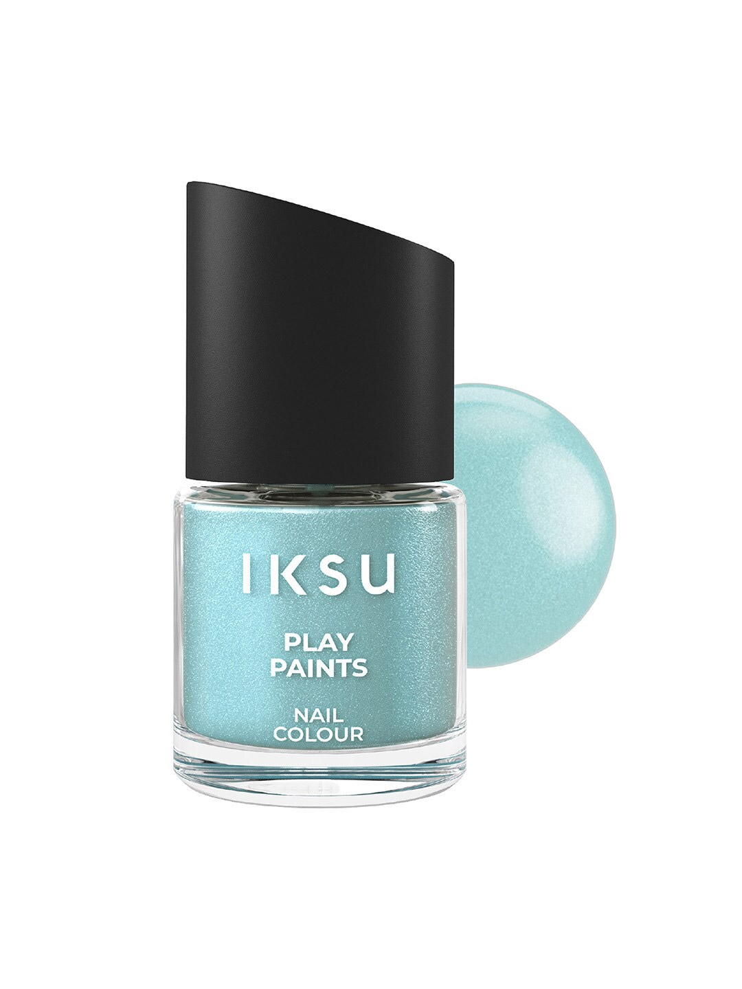 

IKSU by Lifestyle Play Paints Long Lasting Nail Colour 8ml - Green Glimmer, Blue