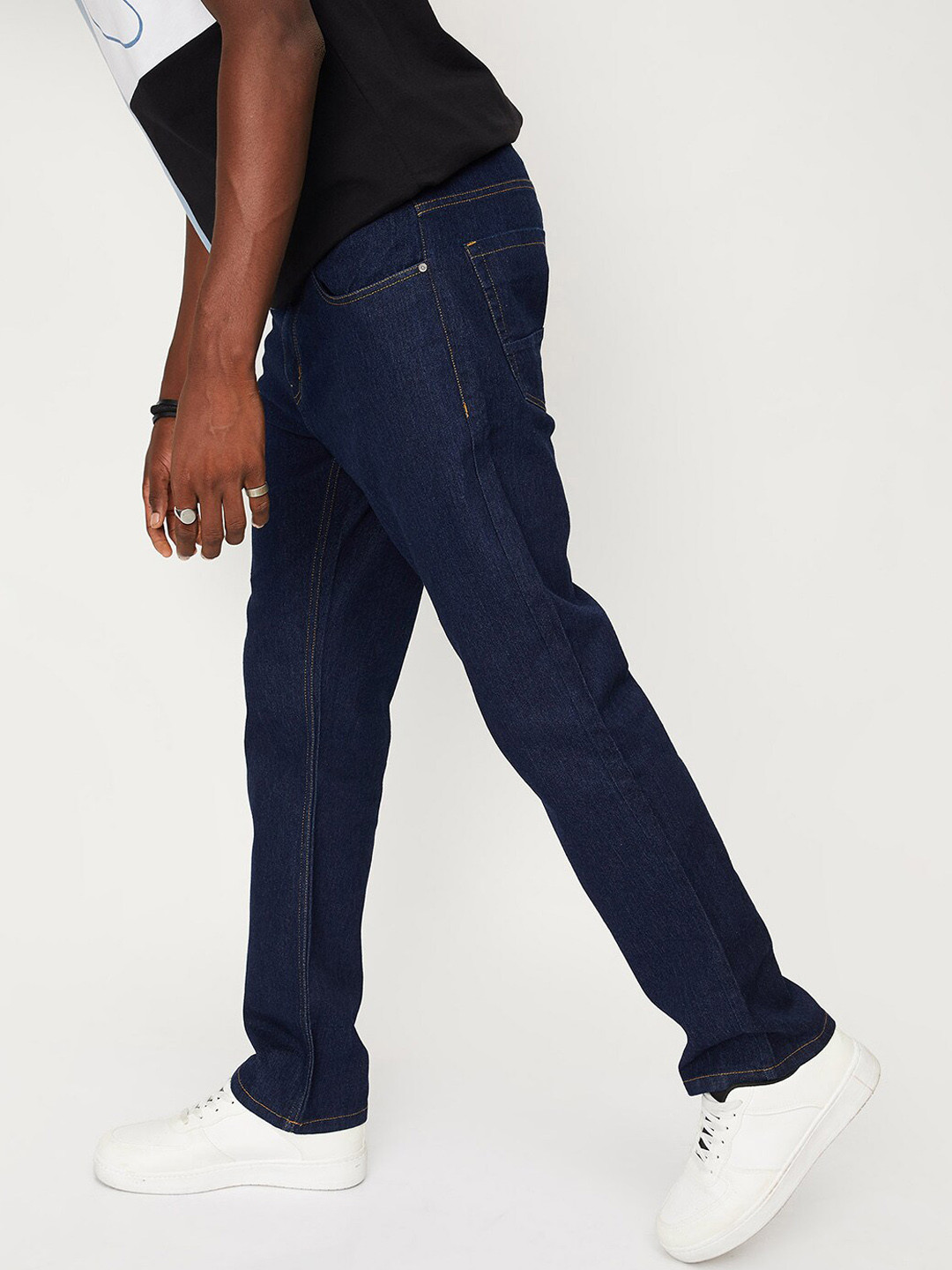 

max Men Mid-Rise No fad Jeans, Blue