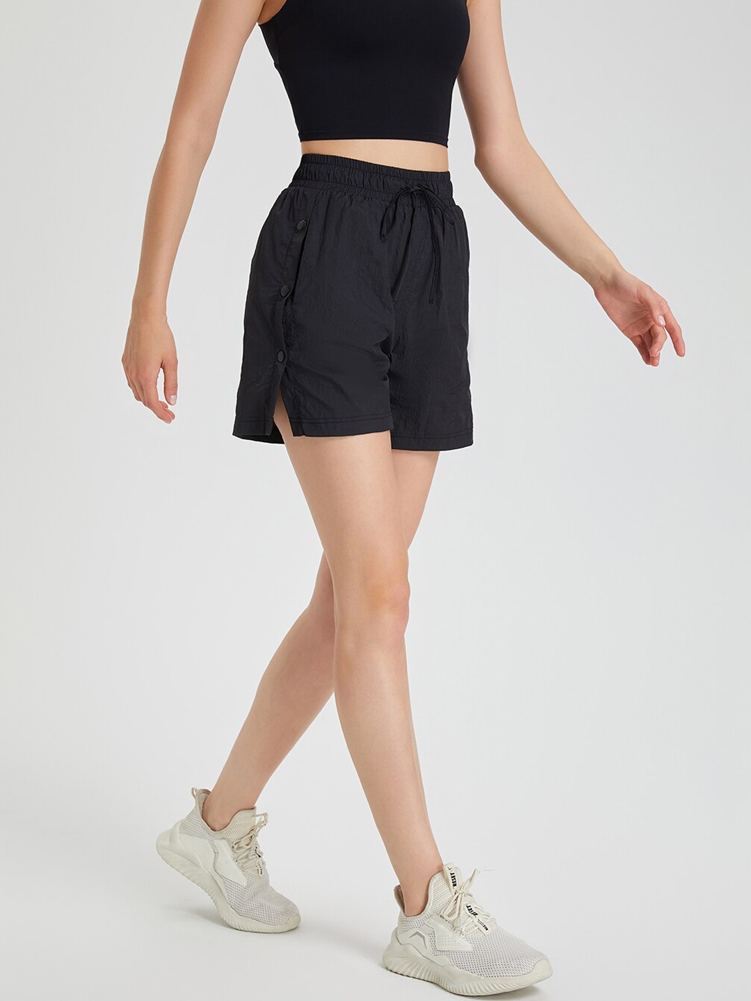 

JC Collection Women Rapid Dry Casual Shorts, Black