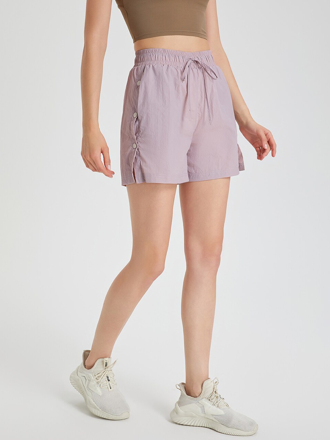 

JC Collection Women Rapid Dry Casual Shorts, Purple