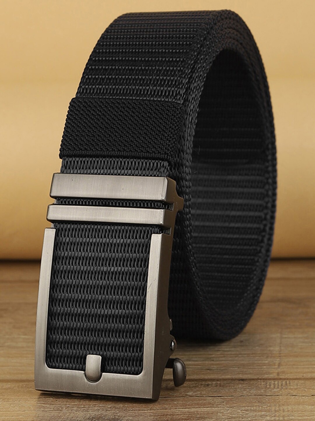 

ZORO Men Textured Wide Belt, Black