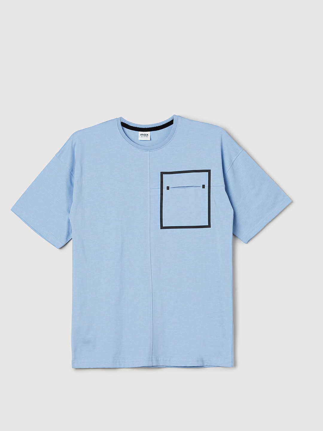 

max Boys Round Neck Short Sleeves T-shirt, Blue