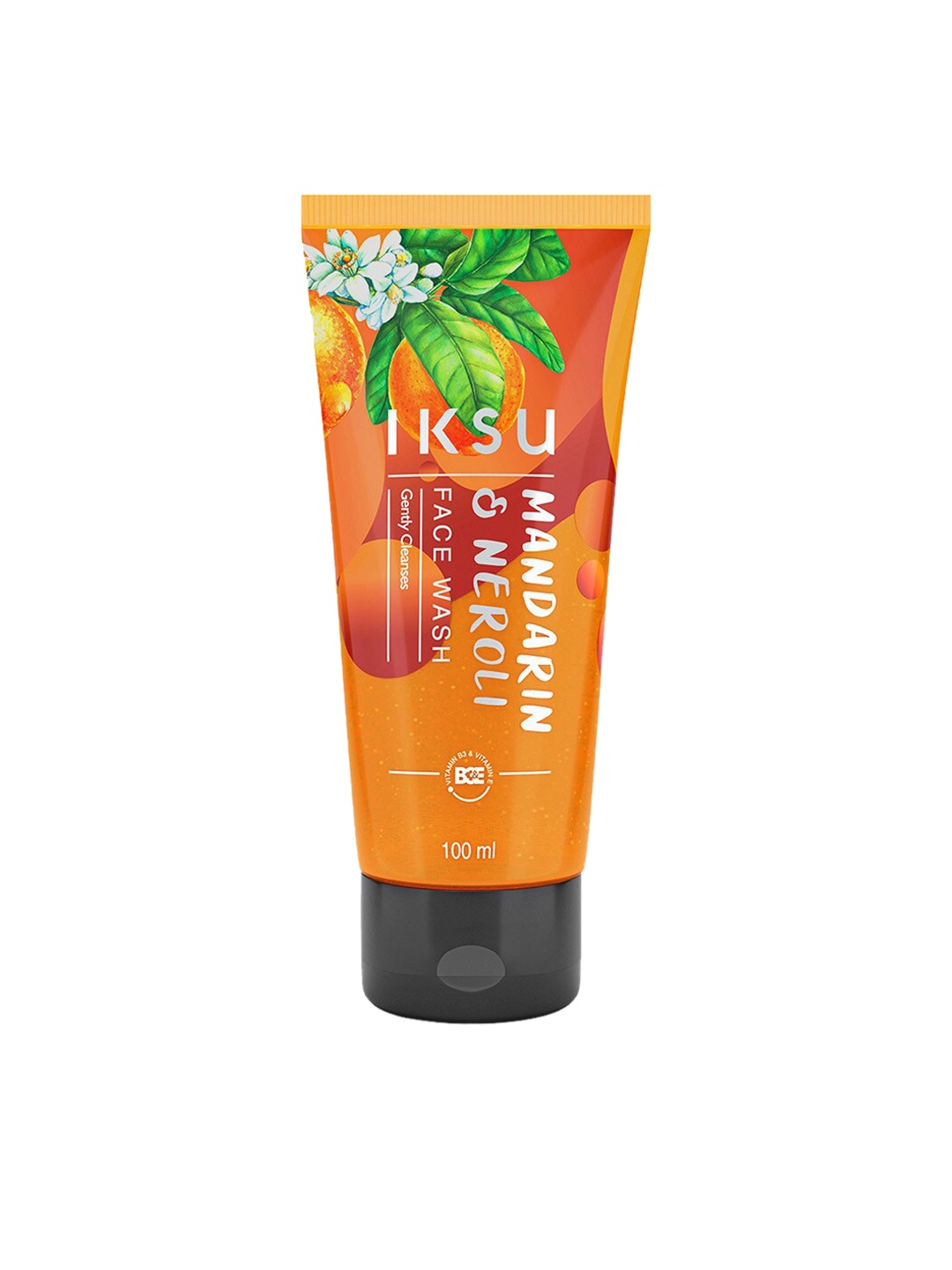 

IKSU by Lifestyle Mandarin & Neroli Face Wash - 100 ml, Orange