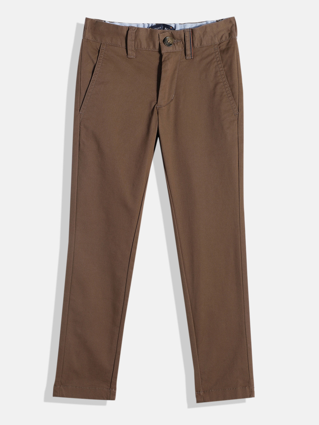

Indian Terrain Boys Chino Trousers, Brown