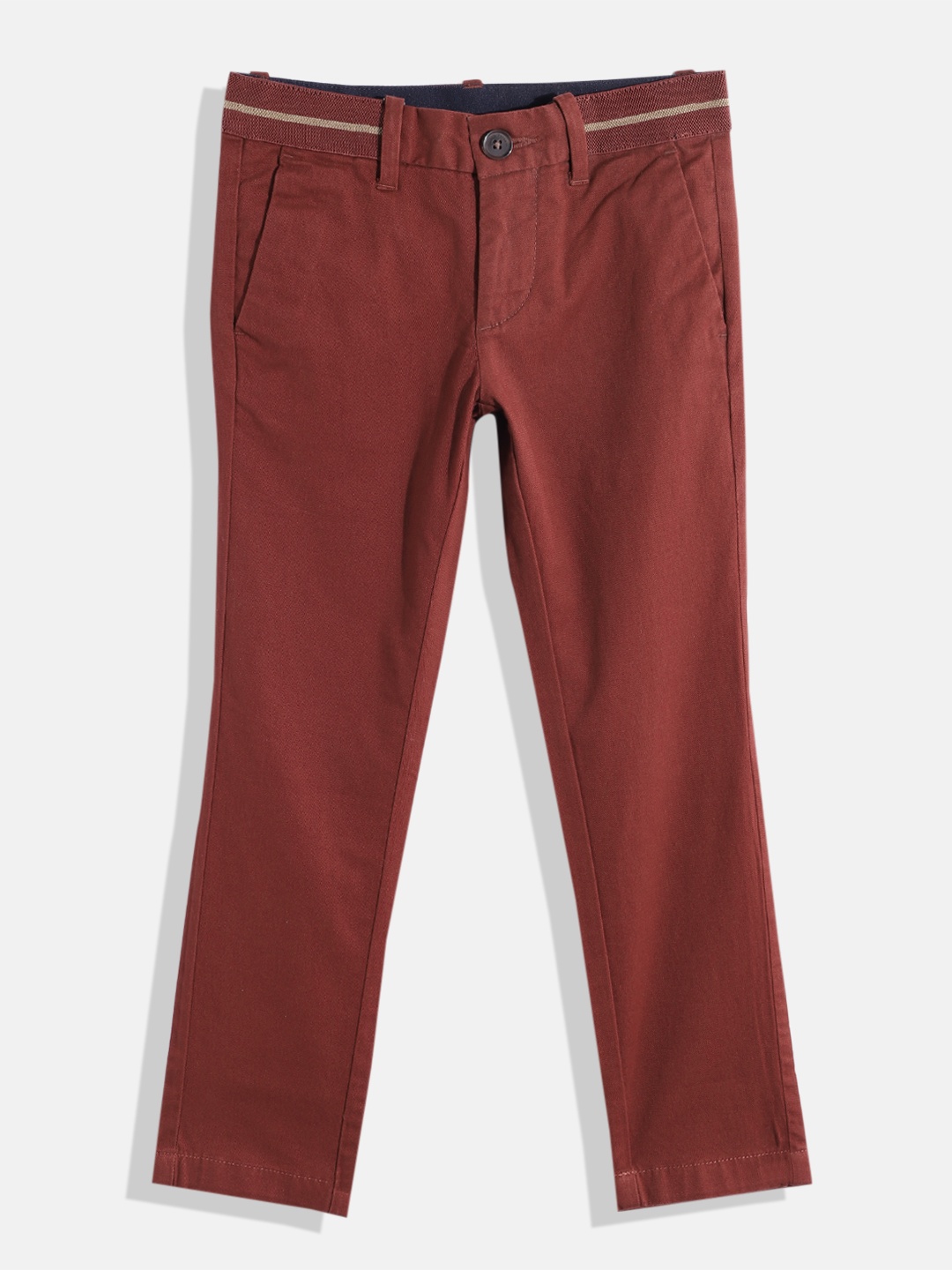 

Indian Terrain Boys Original Low-Rise Trousers, Rust