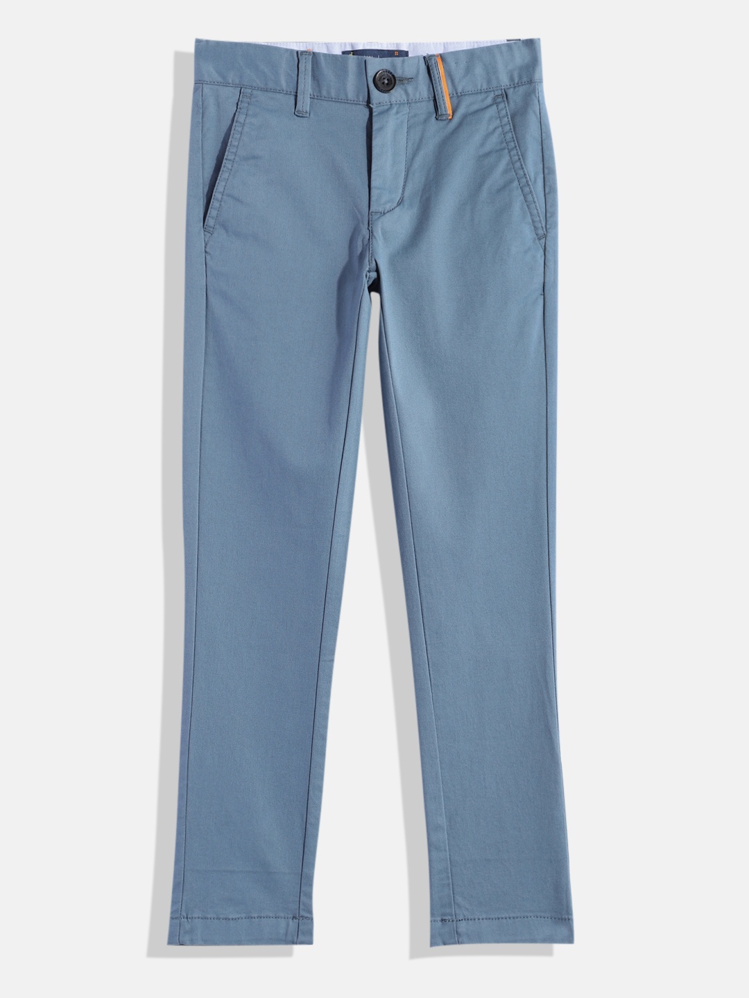 

Indian Terrain Boys Regular Fit Chinos Trousers, Blue
