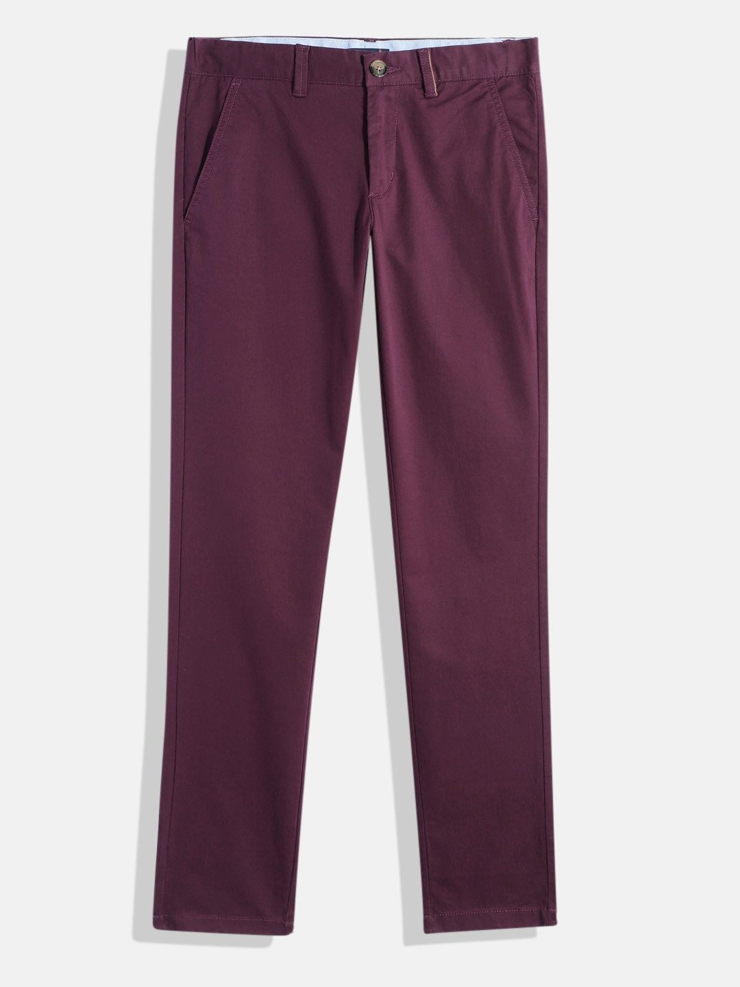 

Indian Terrain Boys High-Rise Height Adjustable Stretchable Chinos, Purple