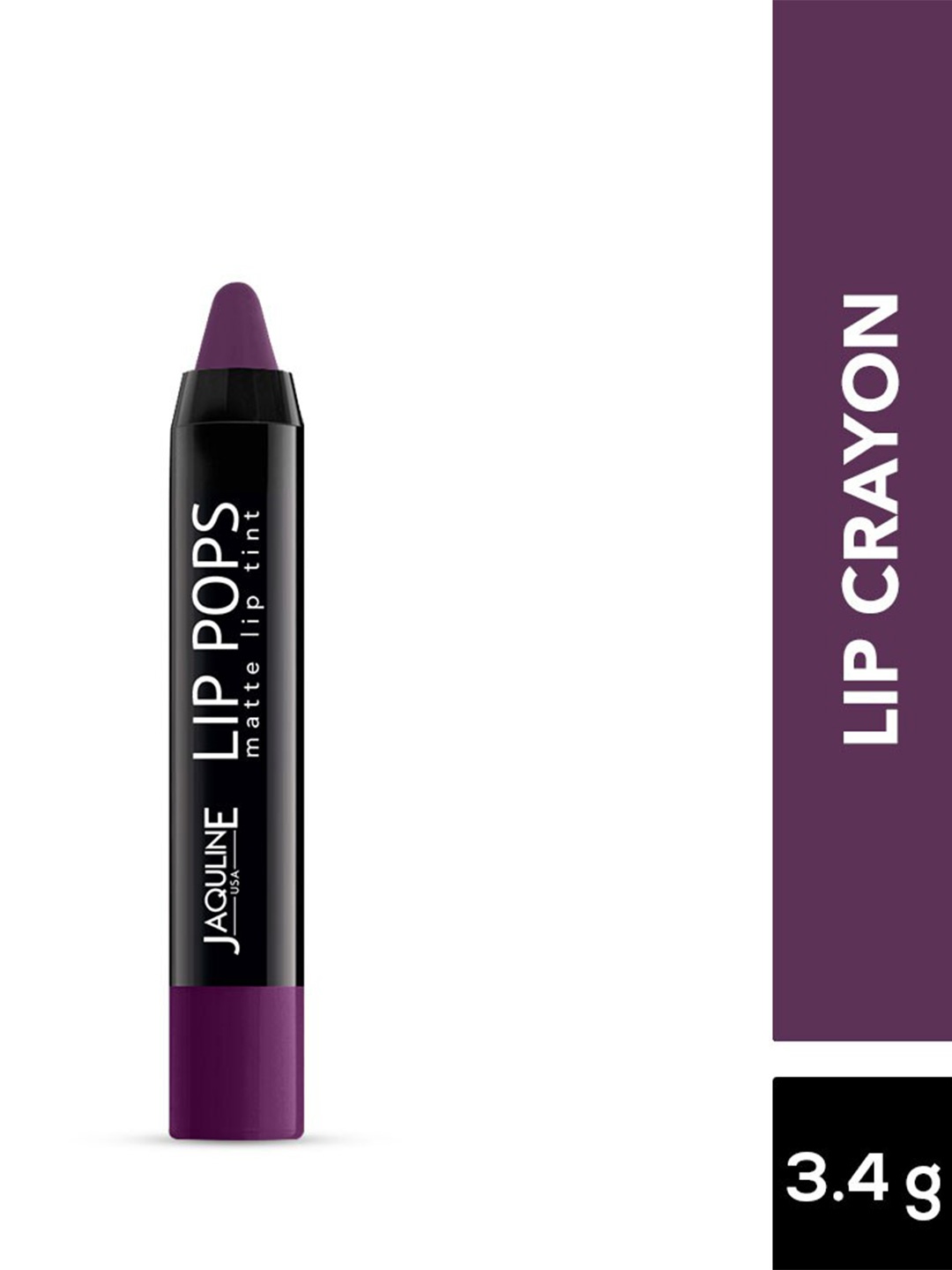 

Jaquline USA Lip Pops Long Lasting Matte Lip Tint Crayon - Berry Pop 05, Purple