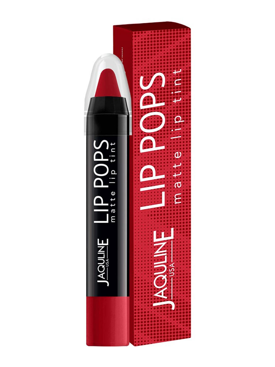 

Jaquline USA Lip Pops Long Lasting Matte Lip Tint Crayon - Cherry Pop 04, Red