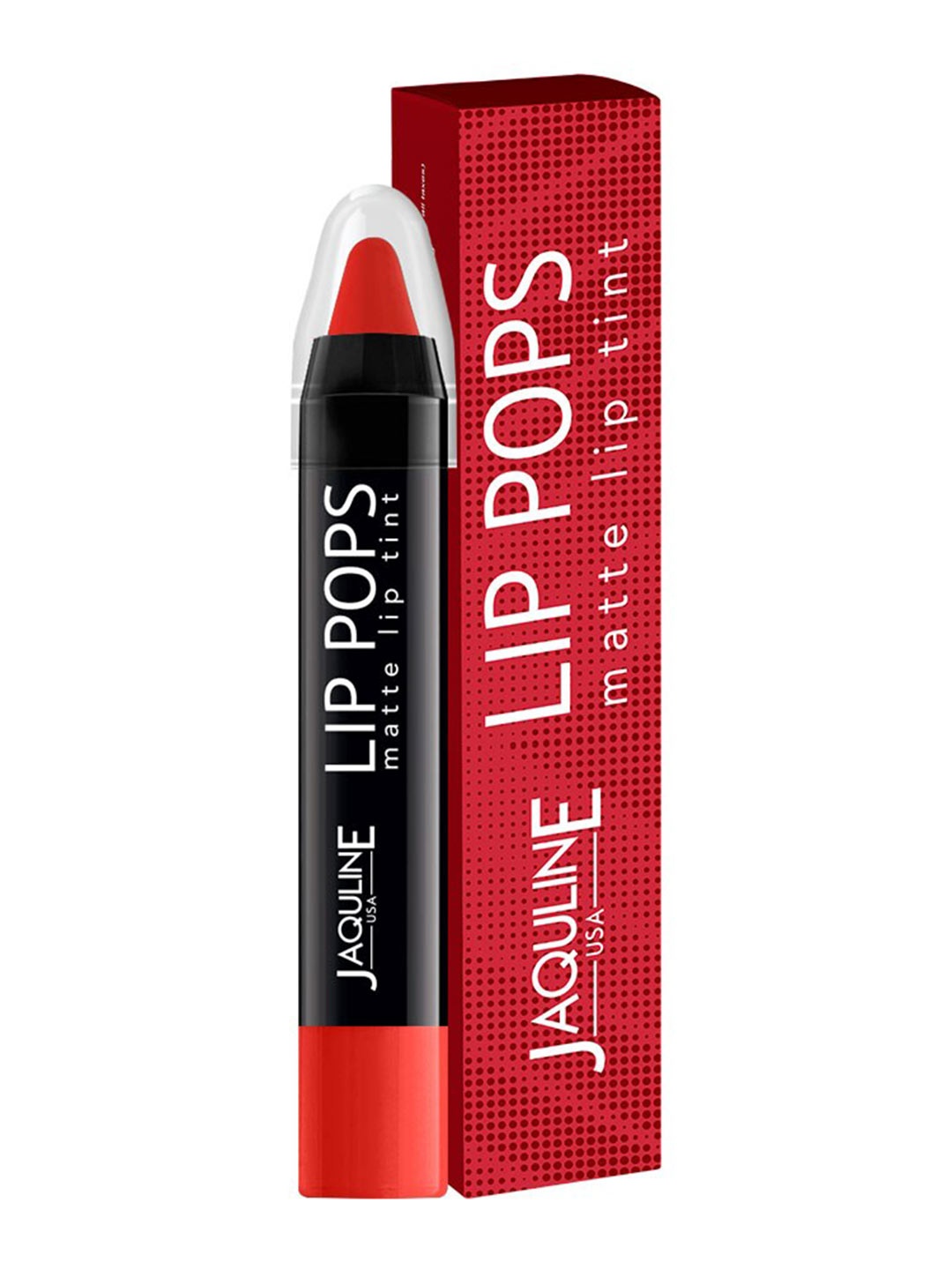 

Jaquline USA Lip Pops Long Lasting Matte Lip Tint Crayon - Red Pop 02