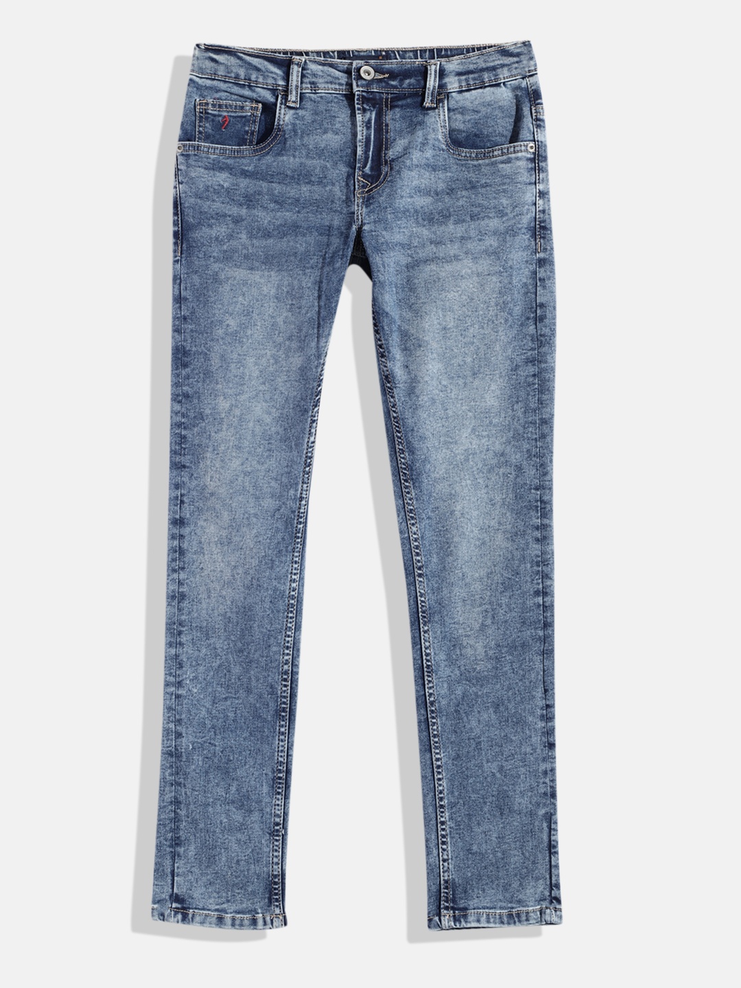 

Indian Terrain Boys Original Low-Rise Stretchable Jeans, Blue