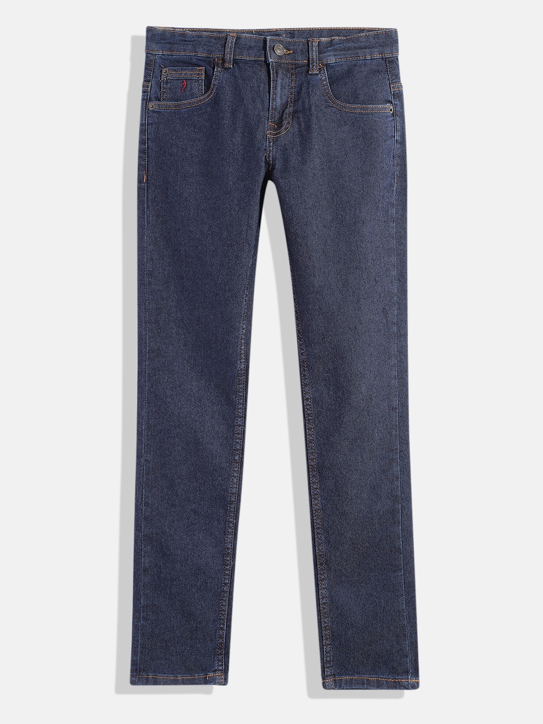 

Indian Terrain Boys Regular Fit Clean Look Stretchable Jeans, Blue