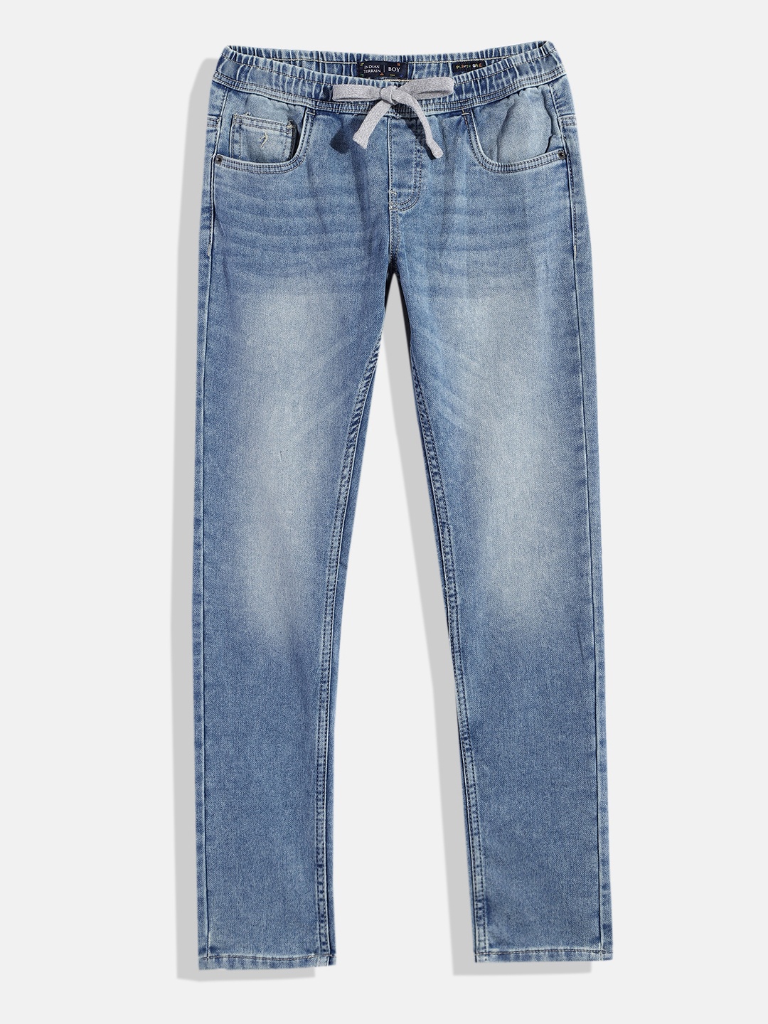 

Indian Terrain Boys Regular Fit Clean Look Stretchable Jeans, Blue