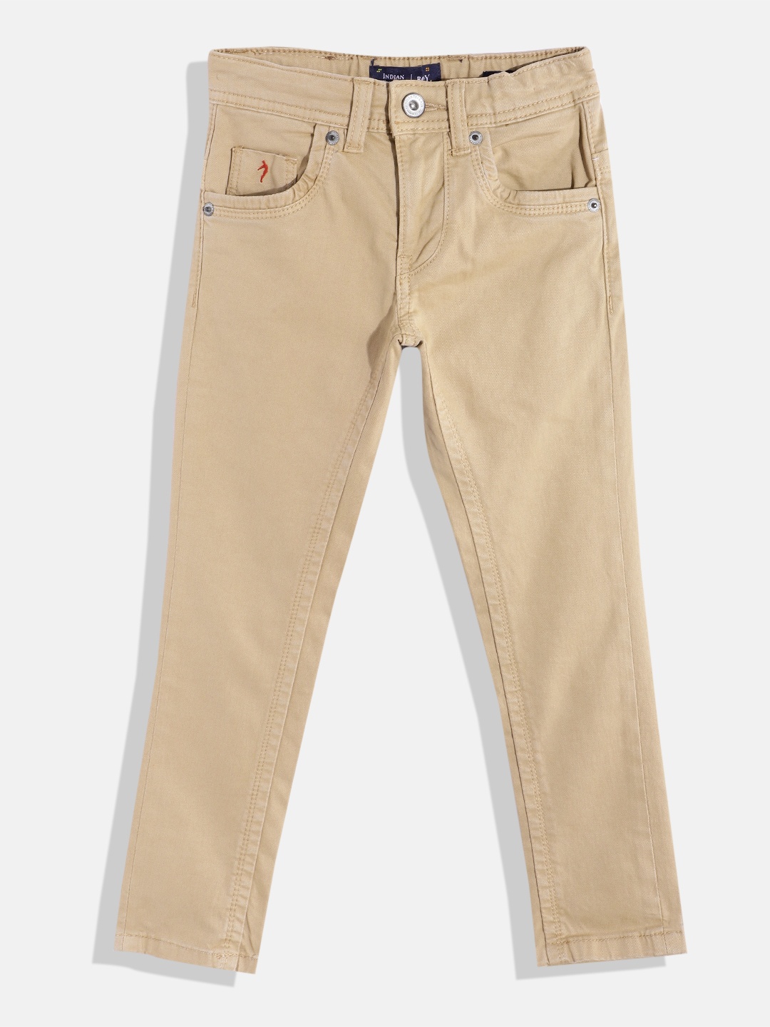 

Indian Terrain Boys Mid-Rise Original Stretchable Jeans, Beige