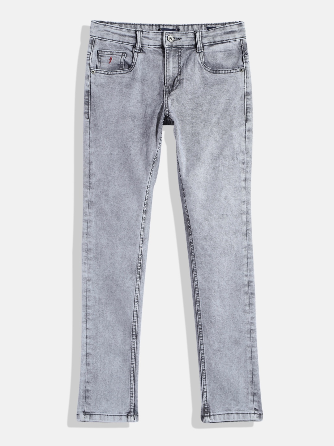 

Indian Terrain Boys Original Low-Rise Stretchable Jeans, Grey