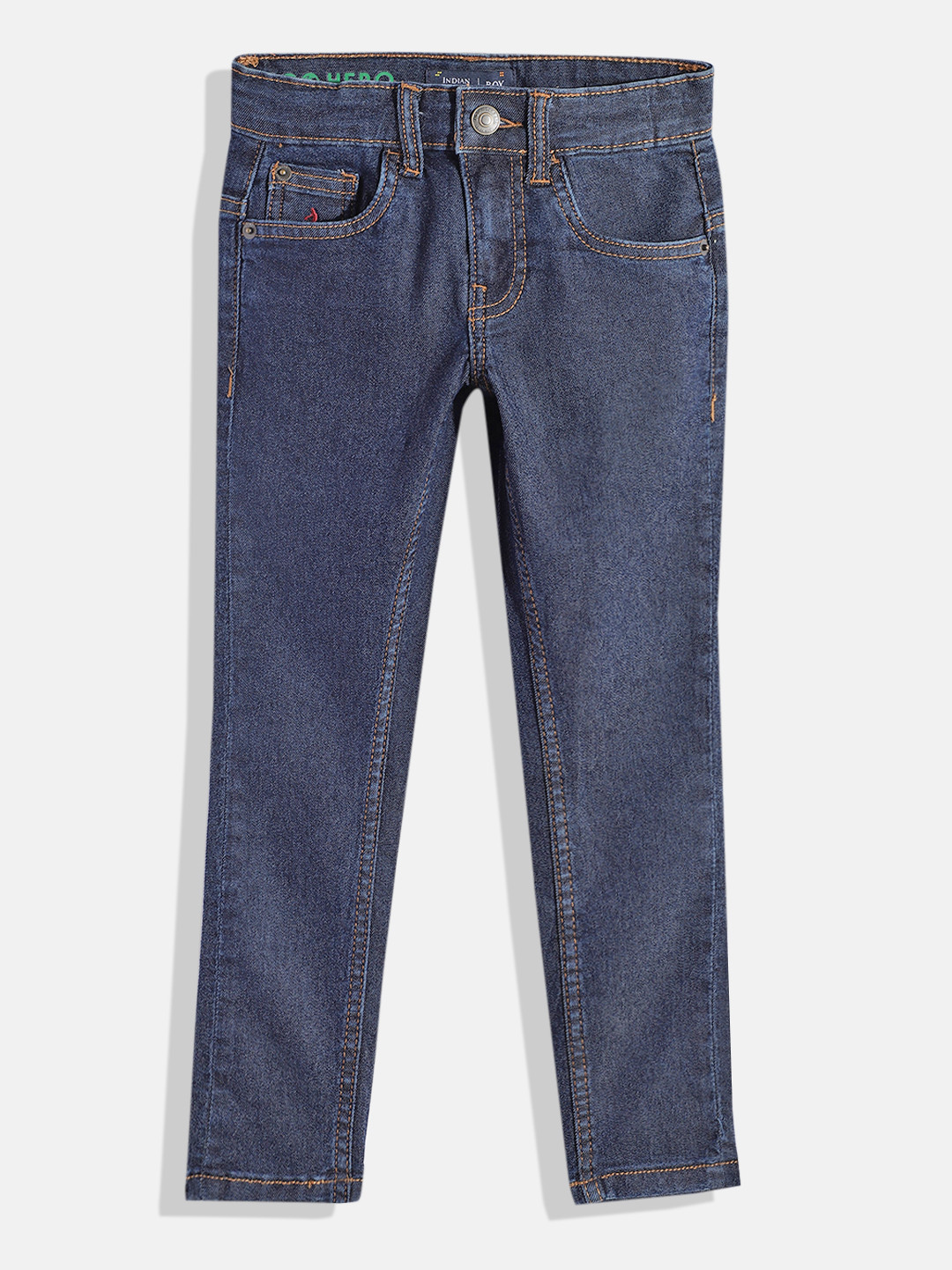 

Indian Terrain Boys Stretchable Jeans, Navy blue