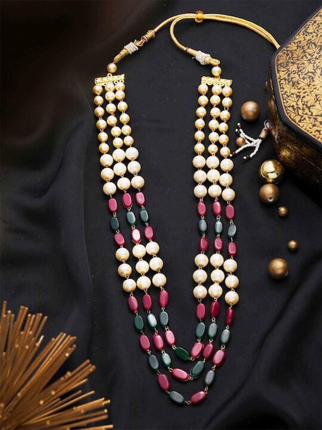

Infuzze Silver-Plated Aarju Layered Statement Necklace