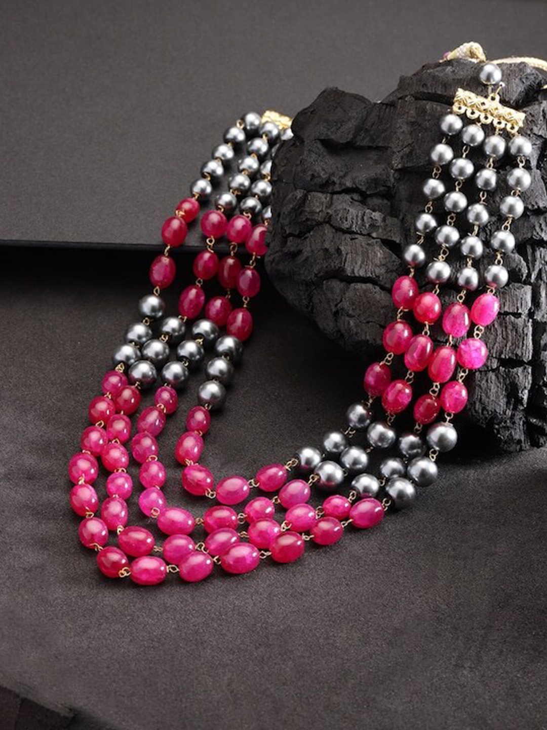 

Infuzze Gold-Plated Zoya Statement Layered Necklace