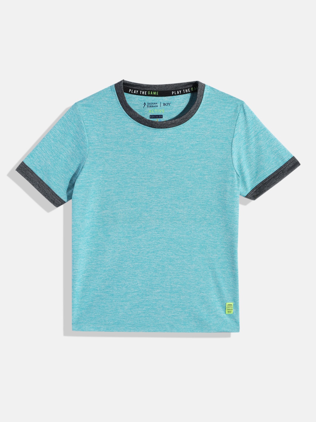 

Indian Terrain Boys Moisture Wicking Outdoor T-shirt, Blue