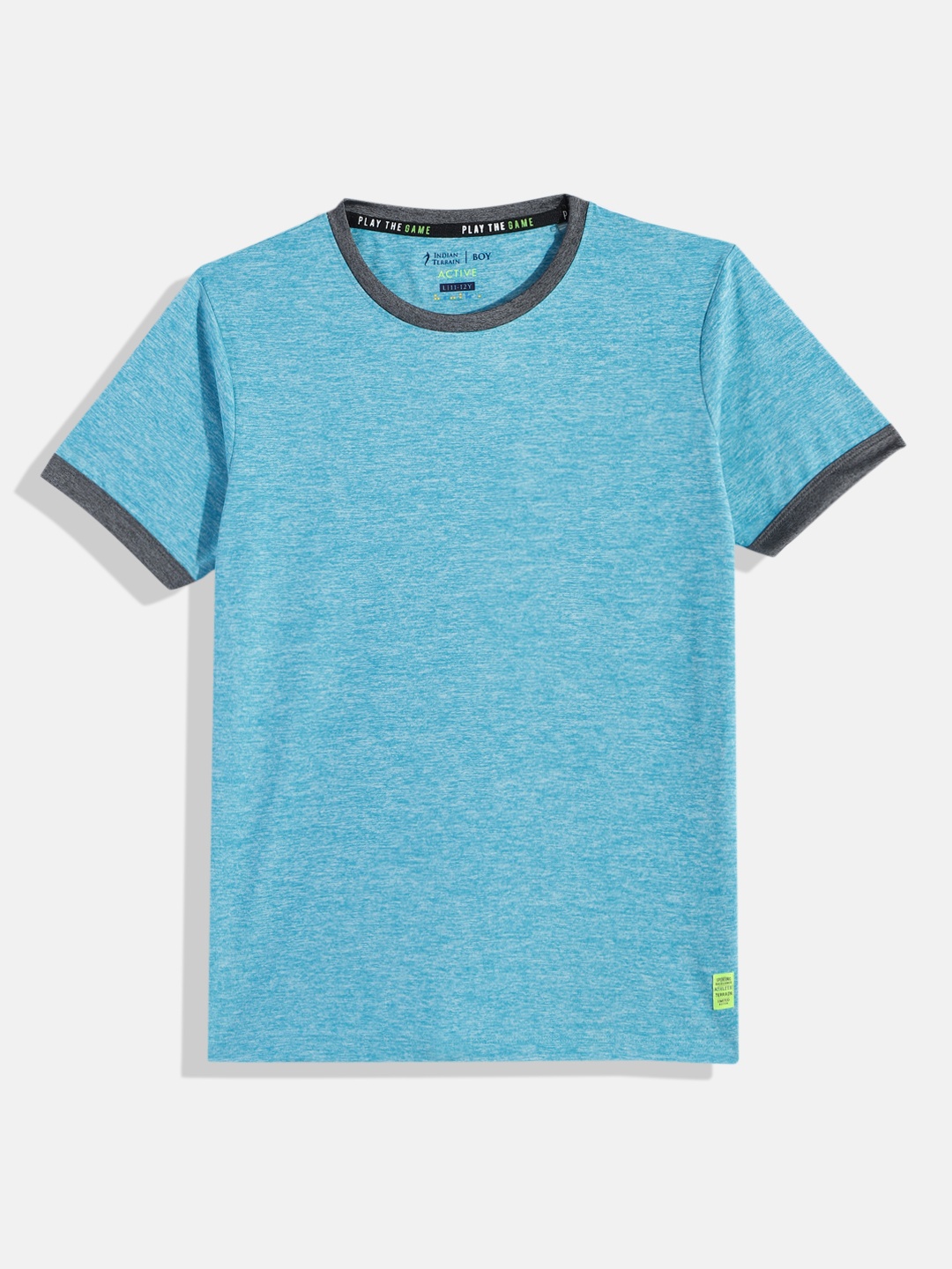 

Indian Terrain Boys Solid Active T-shirt, Blue