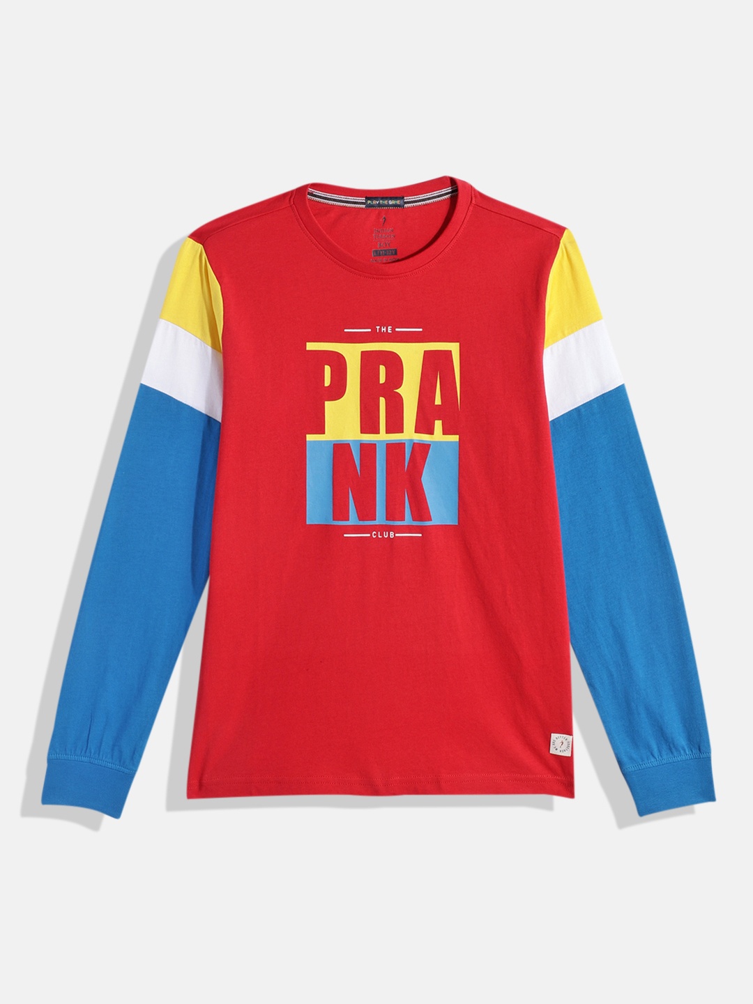 

Indian Terrain Boys Printed Pure Cotton T-shirt, Red