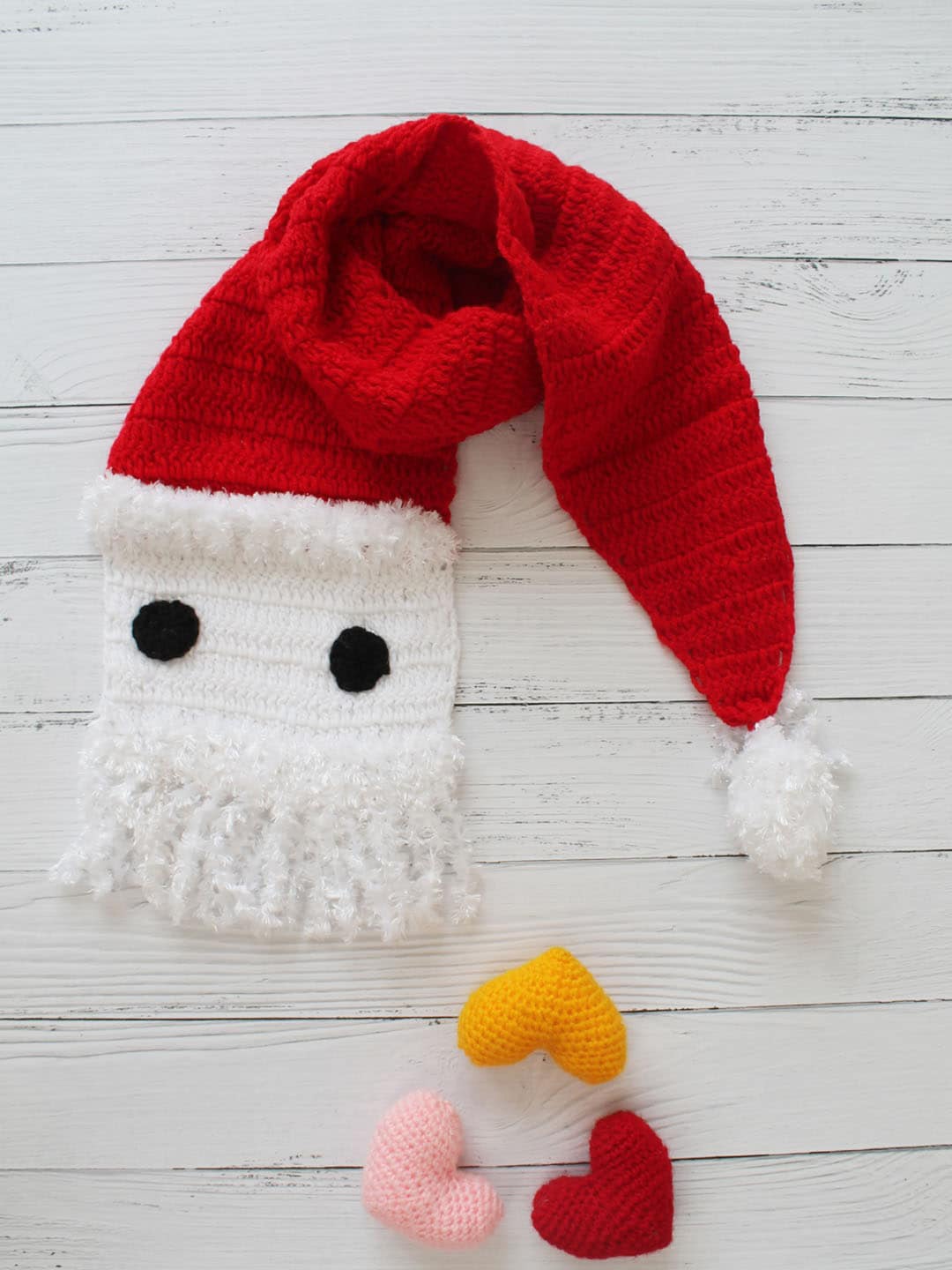 

Woonie Kids Christmas Patterned Acrylic Knitted Mufflers, Red