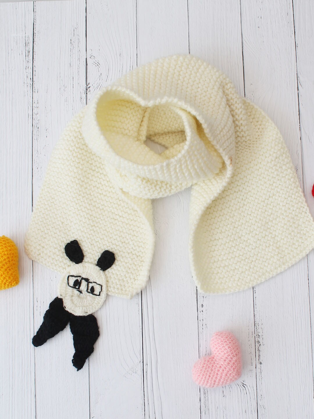 

Woonie Kids Acrylic Knitted Muffler, Off white