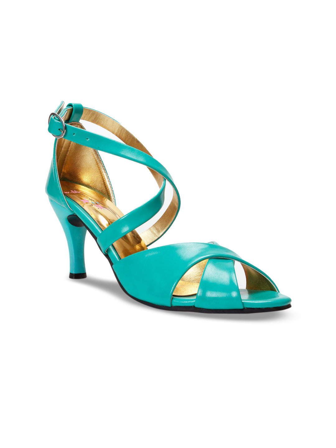 

meriggiare Women Sea Green Solid Sandals