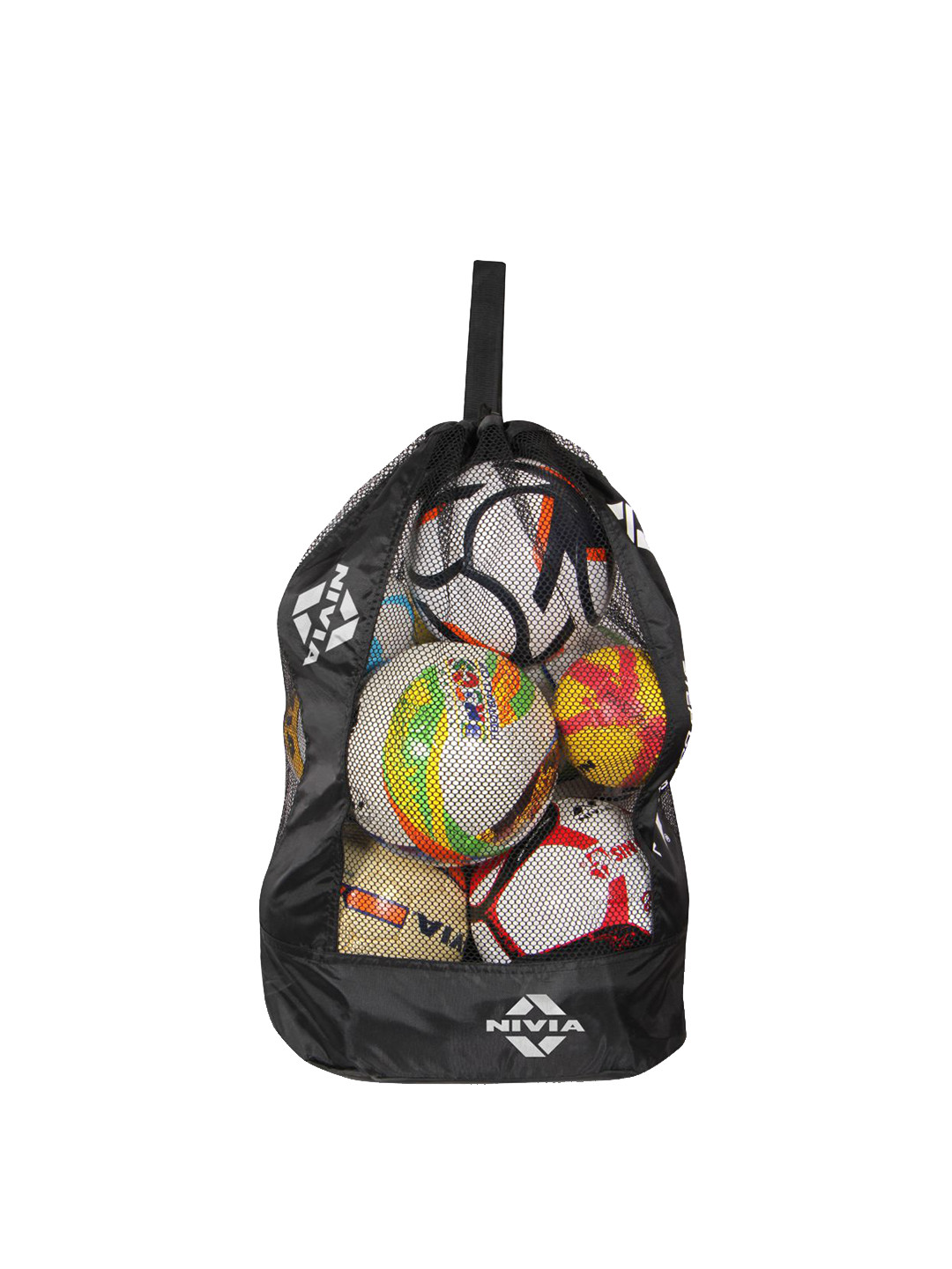 

NIVIA Unisex Brand Logo Backpack, Black