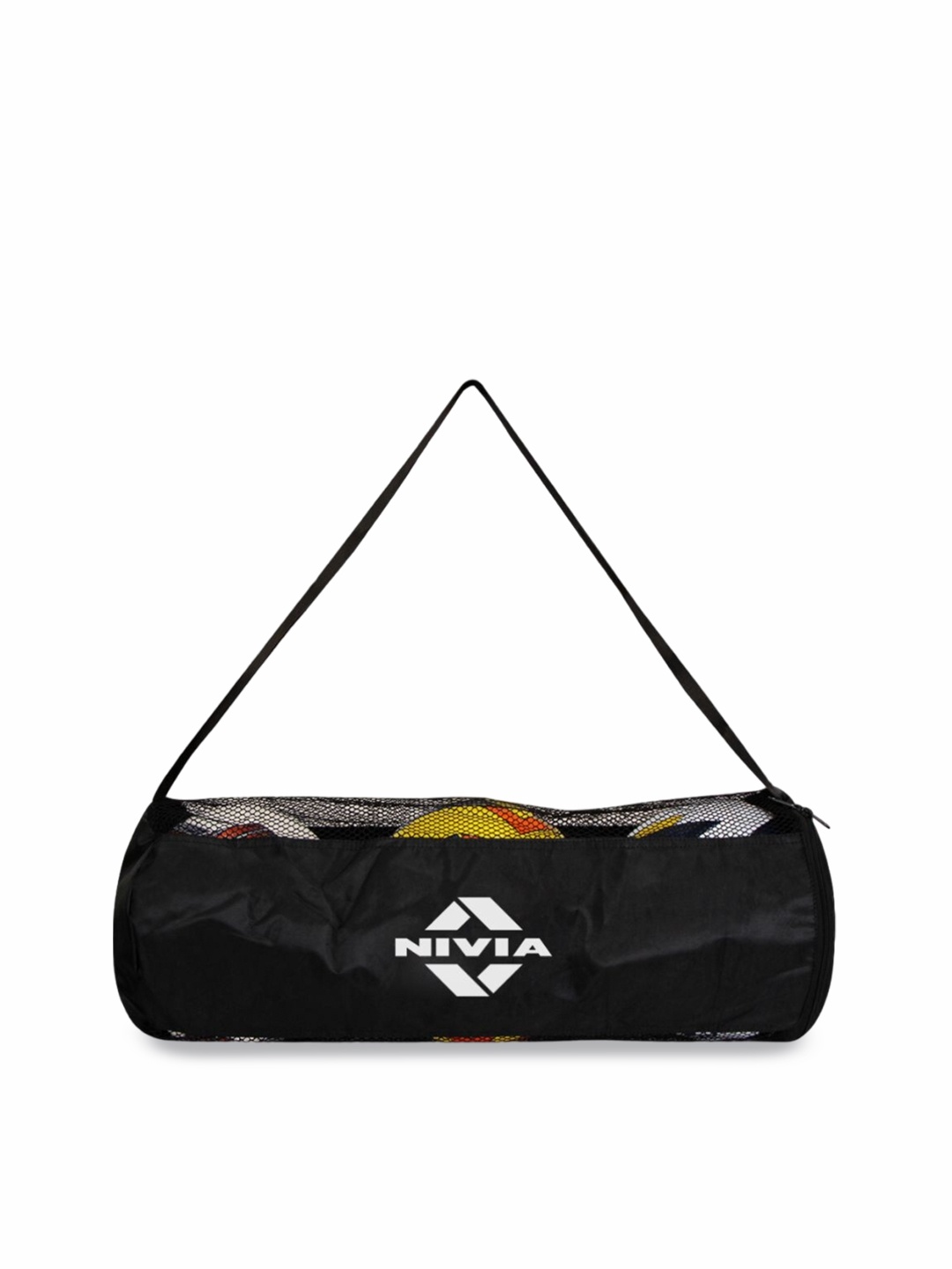 

Nivia Brand Logo Printed Duffle Bag, Black