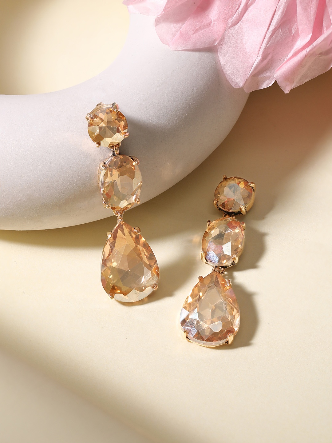 

Rubans Voguish Gold-Plated Classic Studs Earrings