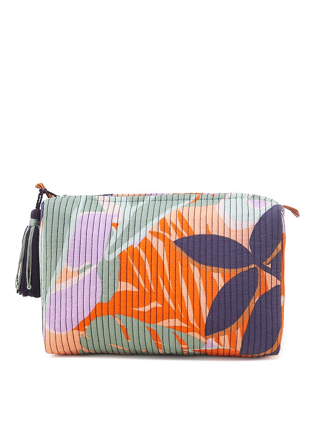 

Accessorize Palm Printed Washbag Pouch, Orange