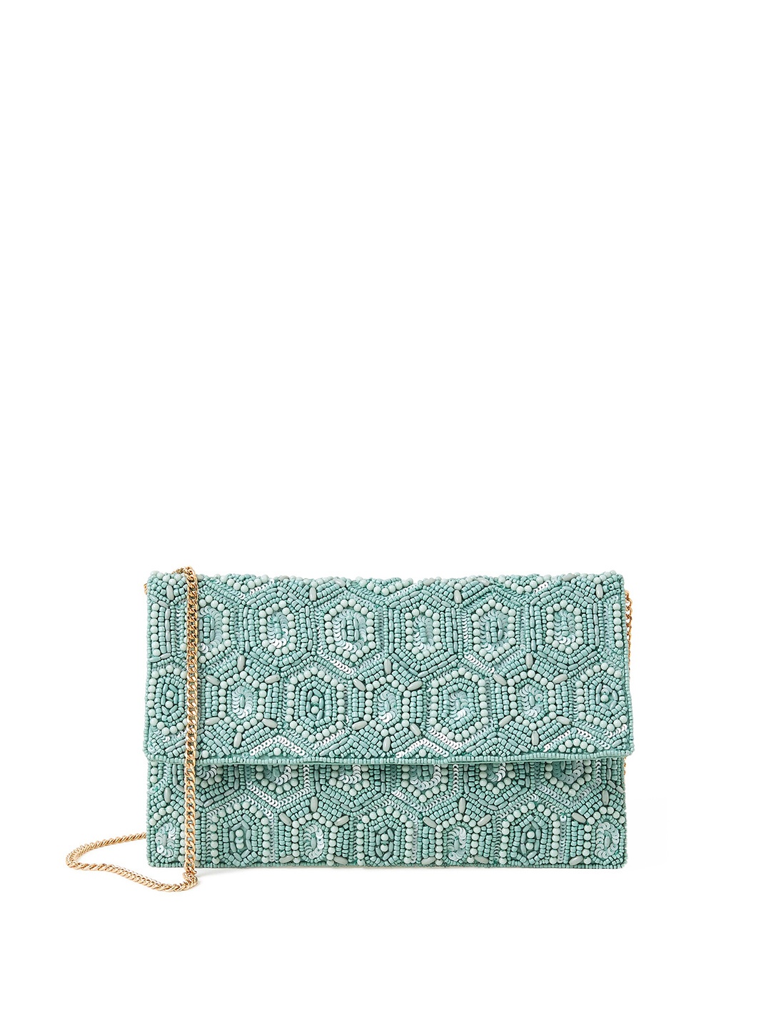 

Accessorize Embellished Envelope Clutch, Blue