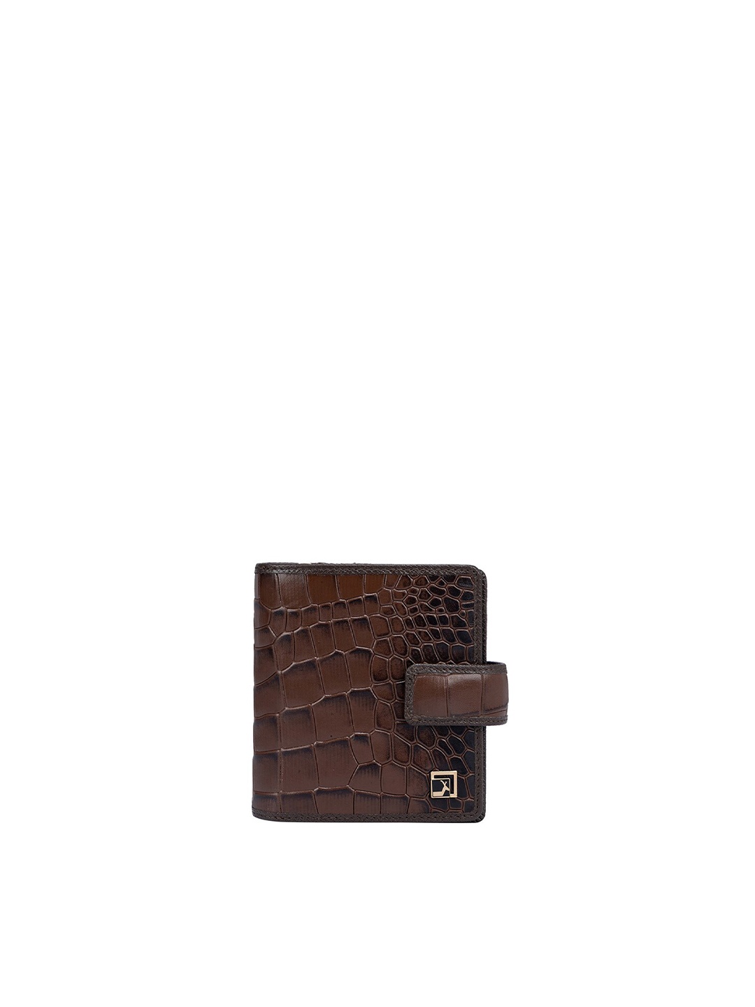 

Da Milano Textured Leather Two Fold Wallet, Brown